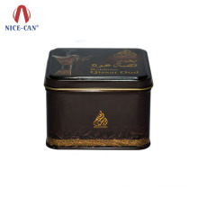 Indian cookie coffee spice food packaging classical large square tin